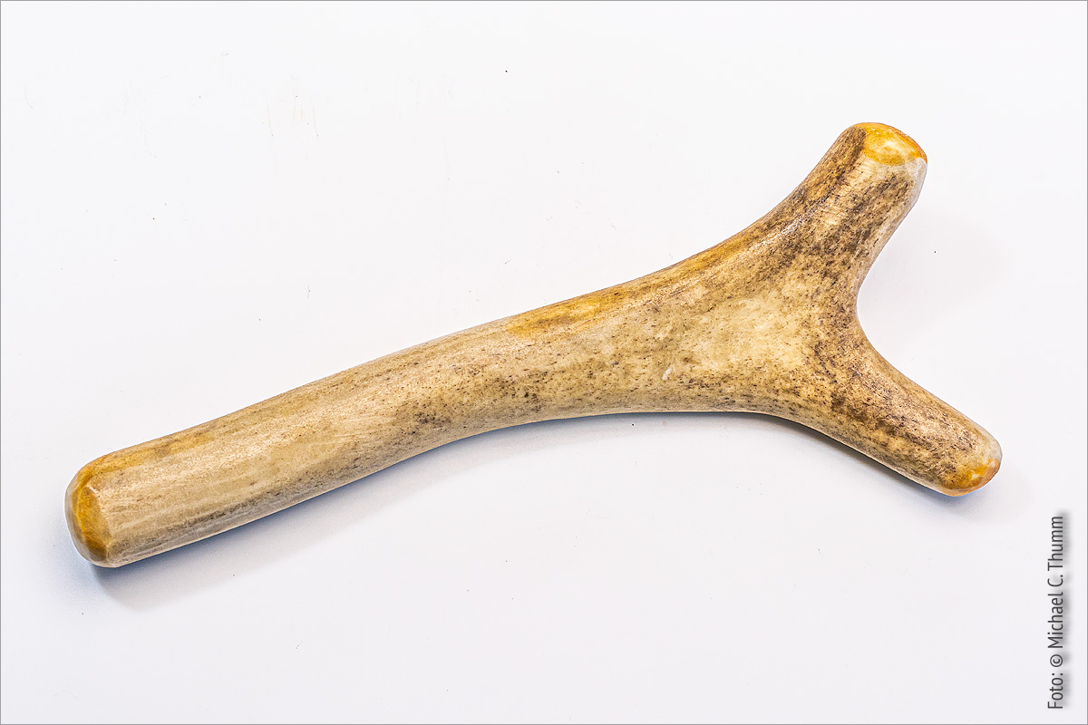 Trommelschlegel Rengeweih Brillenhöhle - Replik von Trommer Archaeotechnik